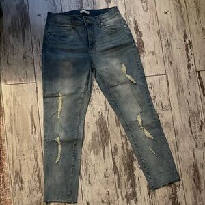 Altard State Women’s Distressed Blue Jeans